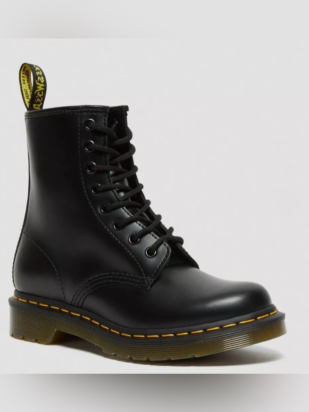 Dr. Martens Black Leather Lace-Up Boot Nearly Brand New Size 37